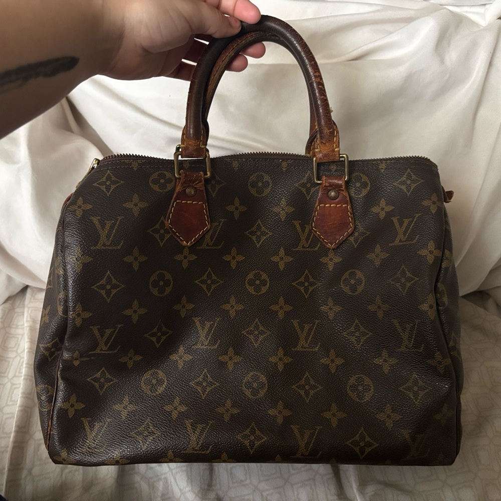 SOLD - Louis Vuitton Monogram Speedy Satchel 30